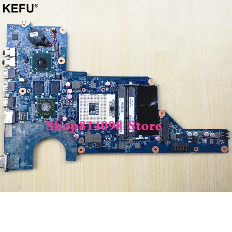 KEFU 636375-001 DA0R13MB6E0 для HP Pavilion G4 G6 G7 материнская плата ноутбука 650199-001 HM65 HD6470 1 ГБ DDR3 100%