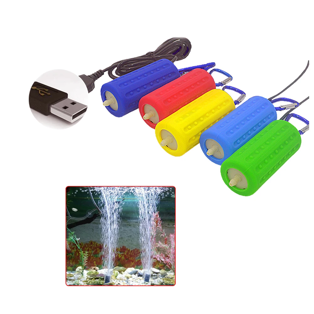Новинка Лидер продаж миниатюрный аквариум с USB кислорода воздушный насос