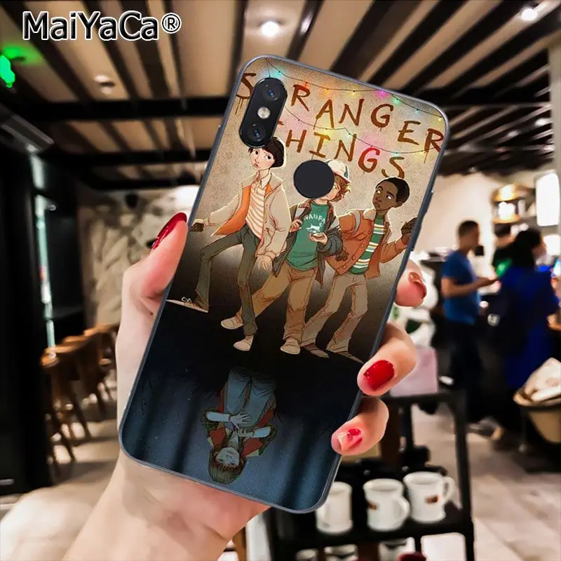 MaiYaCa ТВ странные вещи узор DIY чехол для телефона с рисунком для Xiaomi Redmi4X 6A S2 Go Redmi 5 5Plus Note4 Note5 7 Note6Pro