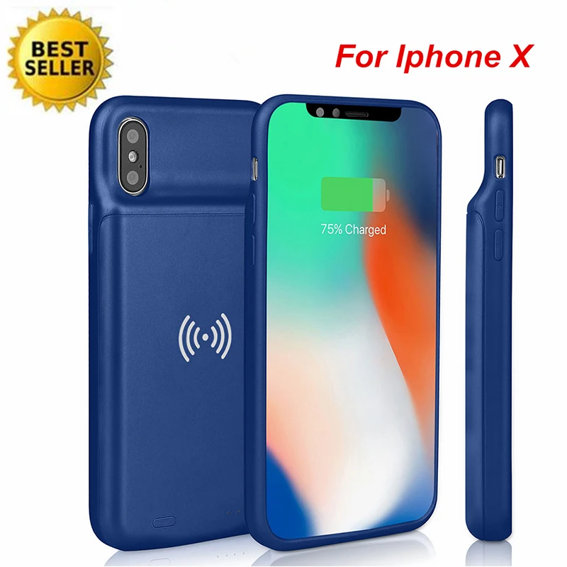 3600 мАч для iphone X чехол батареи Смарт Беспроводная зарядка функция батарея