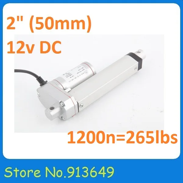 6 5 мм/сек. 1200N/120 кг/нагрузка 24VDC электрический линейный привод в dc мотор 50 мм ход 1
