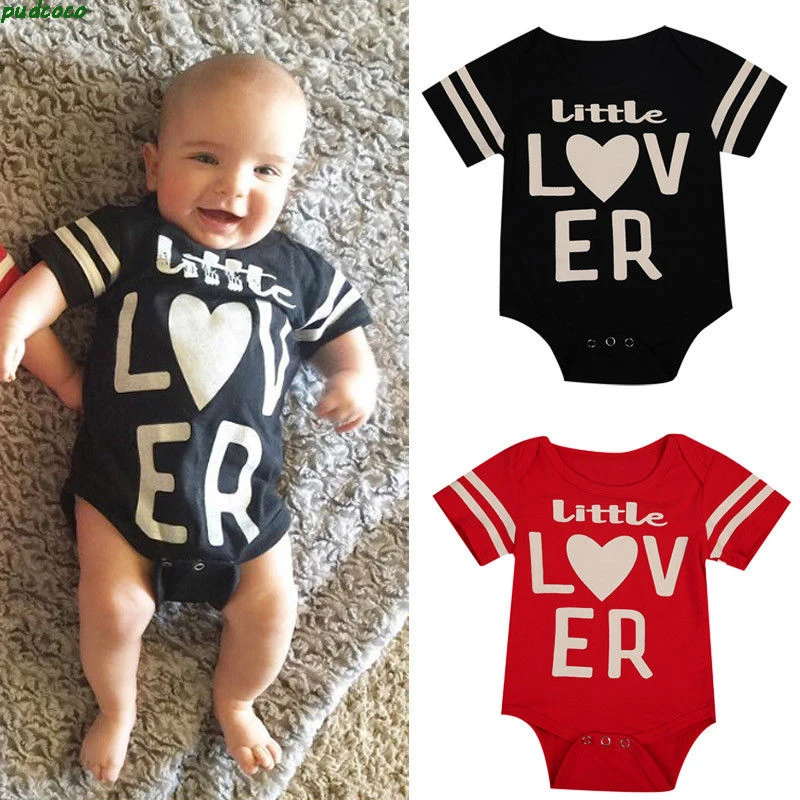 Детский хлопковый комбинезон с принтом любовь Новинка 2017 года летний сарафан для