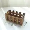 4 типа мини милый коричневый забор деревянный цветок фотогоршки для цветов
