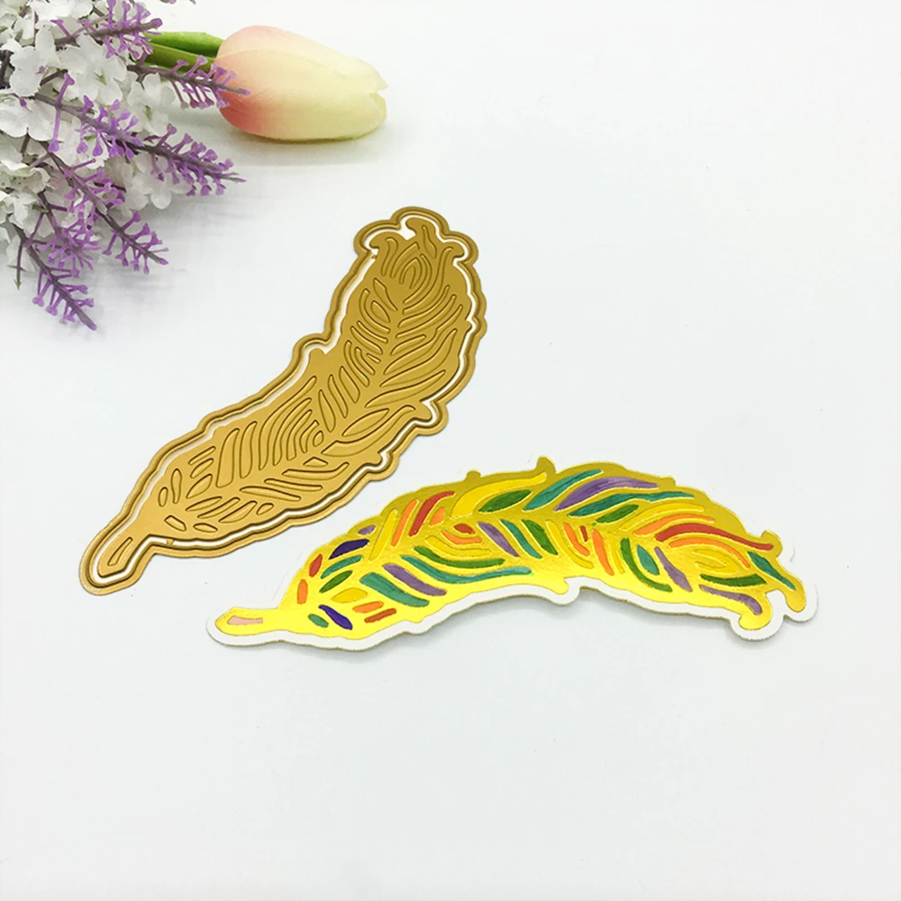 Металлические режущие штампы 2019 перо рамка украшения для свадьбы в стиле