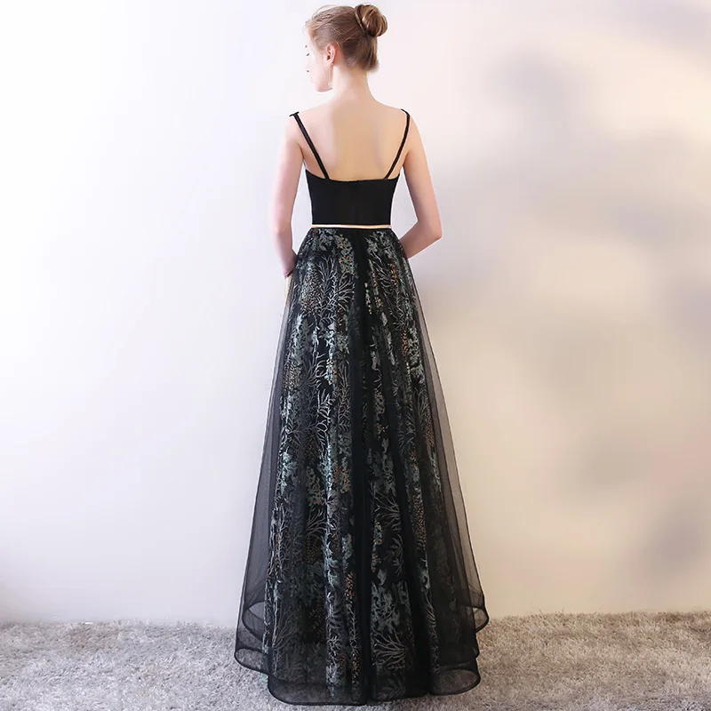 Красота Эмили новый вечерние платья 2018 халат де mariée Формальные Длинные Золотой