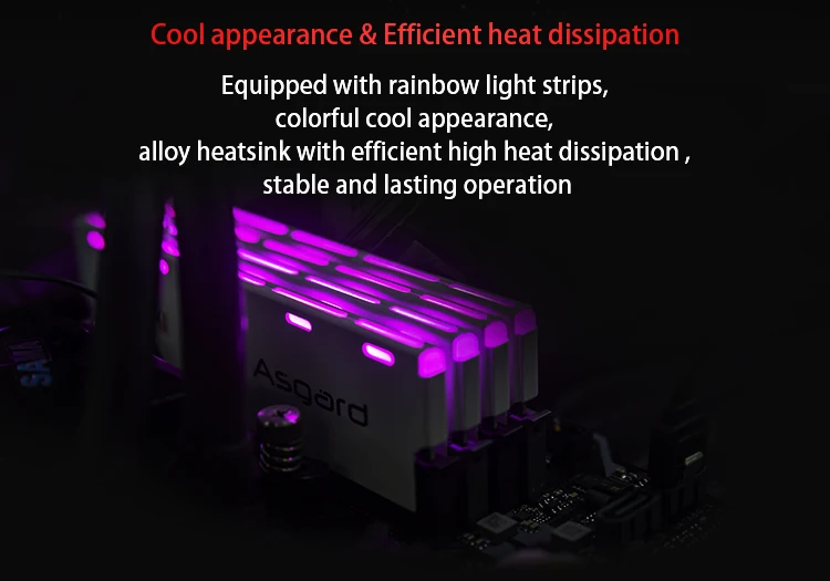 Asgard Loki w1 серия DDR4 8gbx2 3000 МГц RGB ram для игр настольный Память ram dimm