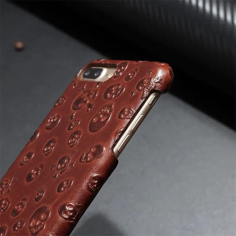 Чехол для iPhone 7 PlusPirate Skull из натуральной коровьей кожи чехол IPhone Plus сумки и