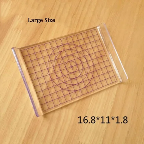 16.8x11x1.8cm Акриловая глиняная глина под давлением, ультра-светильник, глиняные пластины, инструменты, пищевая игра, бусинки, инструмент, сделай сам, прозрачный штамп, нажимная пластина S/L - Цвет: 16.8x11x1.8cm