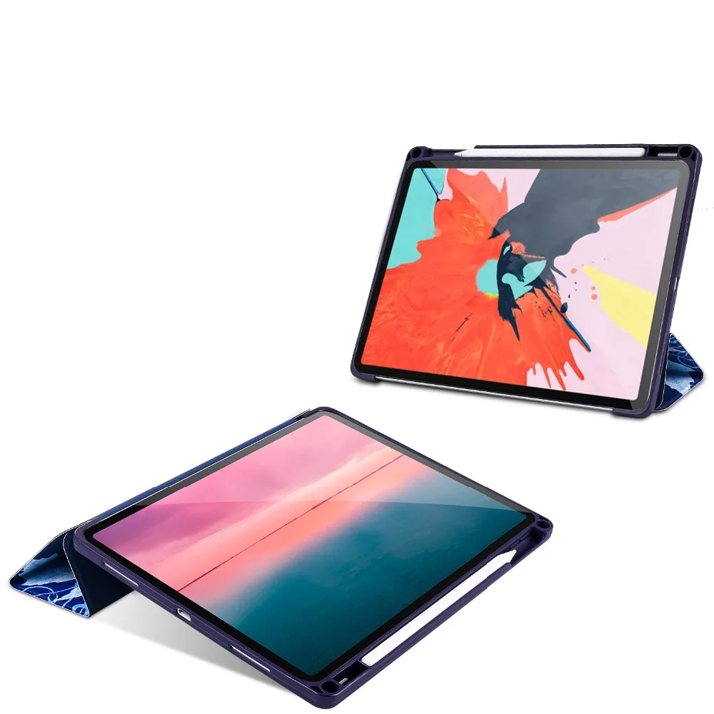 Чехол Kemile для iPad Pro 11 с держателем карандашей подставка автоматического сна и