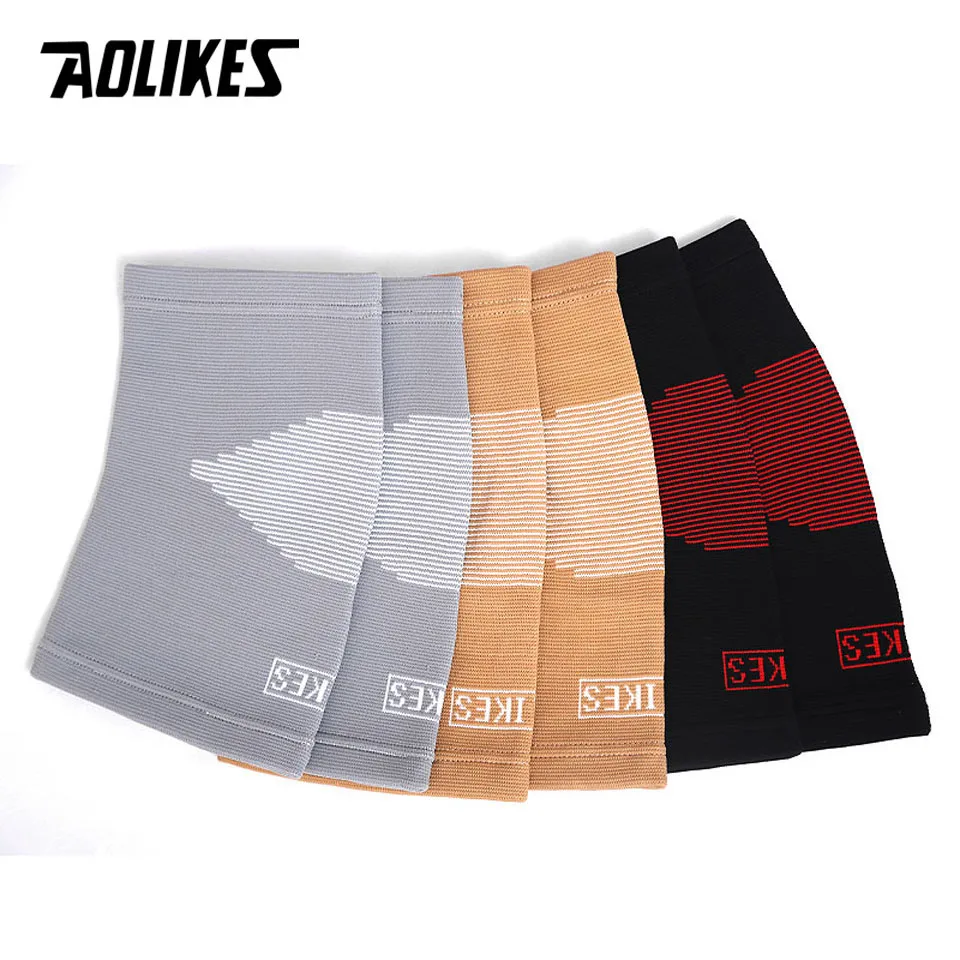 1 пара эластичные спортивные наколенники для баскетбола|basketball leg sleeve|knee pads
