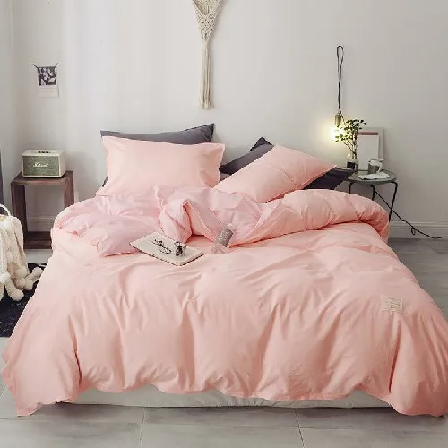 bedding set 8 Новинка, серый, синий, хлопок, пододеяльник с покрывалом на резинке, простыня, набор из 4 предметов, queen/King, двойной размер, постельные принадлежности, постельное белье, parure de lit - Цвет: bedding set 8