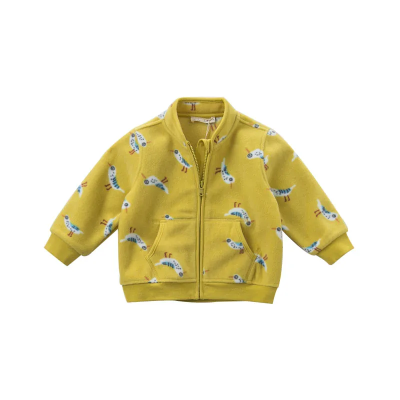 DB396-H dave bella spring baby lovely jacket children fashion outerwear kids cute coat - Цвет: seagull print
