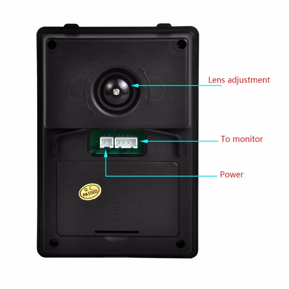 7 дюймов TFT lcd Видео дверной телефон визуальный видеодомофон спикерфон домофон система+ 2 монитора+ 1 Водонепроницаемая наружная ИК-камера
