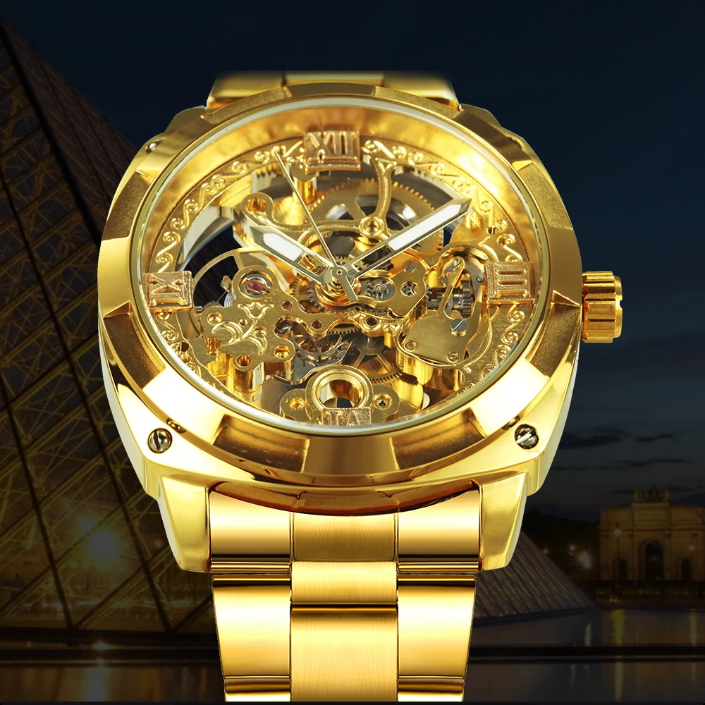 Часы наручные FORSINING Мужские механические брендовые роскошные Брендовые с