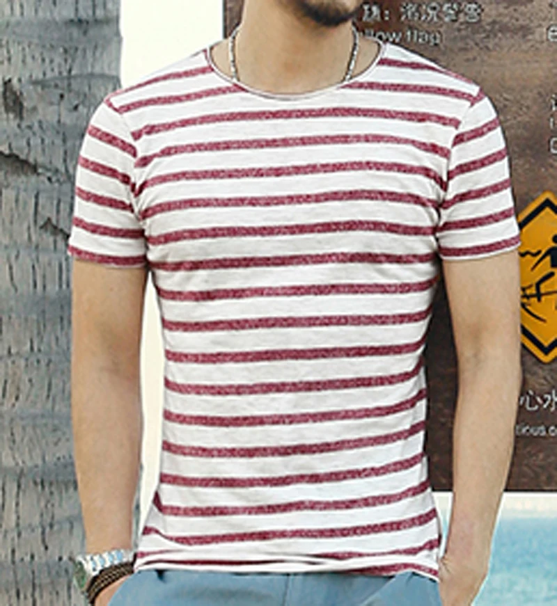 Новые Люди Футболка 2017 Летняя Мода О-Образным Вырезом С Коротким Рукавом Slim Fit