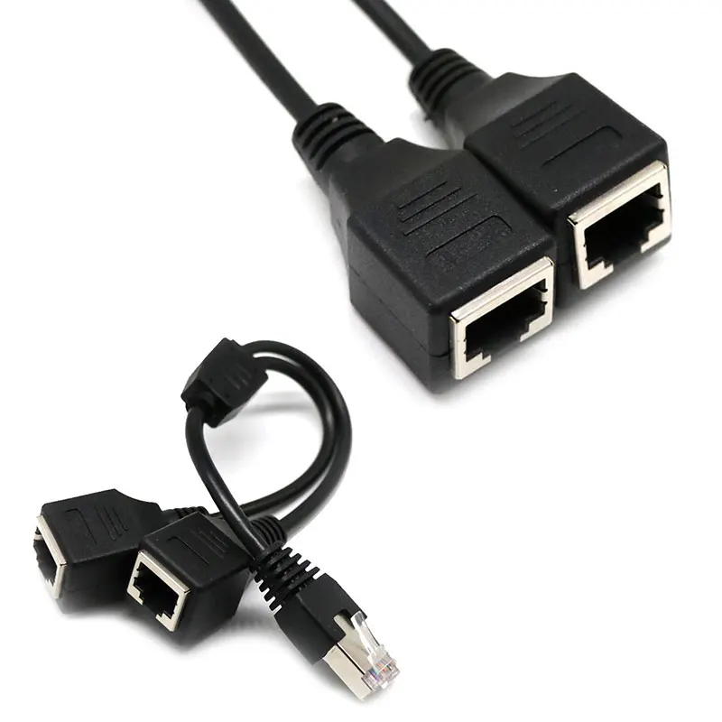 Новый RJ45 Male к двойному Female LAN 0 3 м разветвитель кабель-удлинитель для сети
