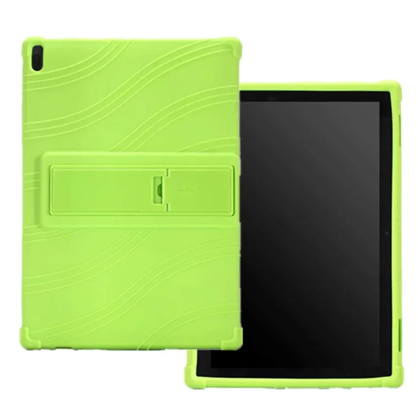 Чехол для lenovo Tab 4 10 TB-X304L TB-X304F TB-X304N, резины и силикона с объемным детский чехол для lenovo Tab 4 10 Plus TB-X704L TB-X704F/N+ Защитная пленка на экран - Color: Green