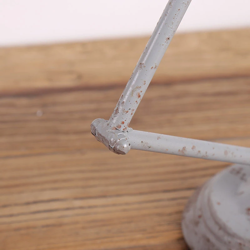 Европейские ретро часы настольная лампа угловая Модель железные настольные