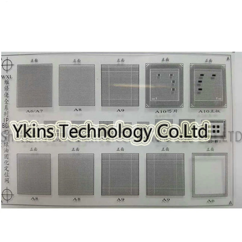 6 шт./компл. трафарет MECHANIC efix IP BGA для ремонта iPhone iPad NAND Flash Power Touch IC Chip Rebaling Logic