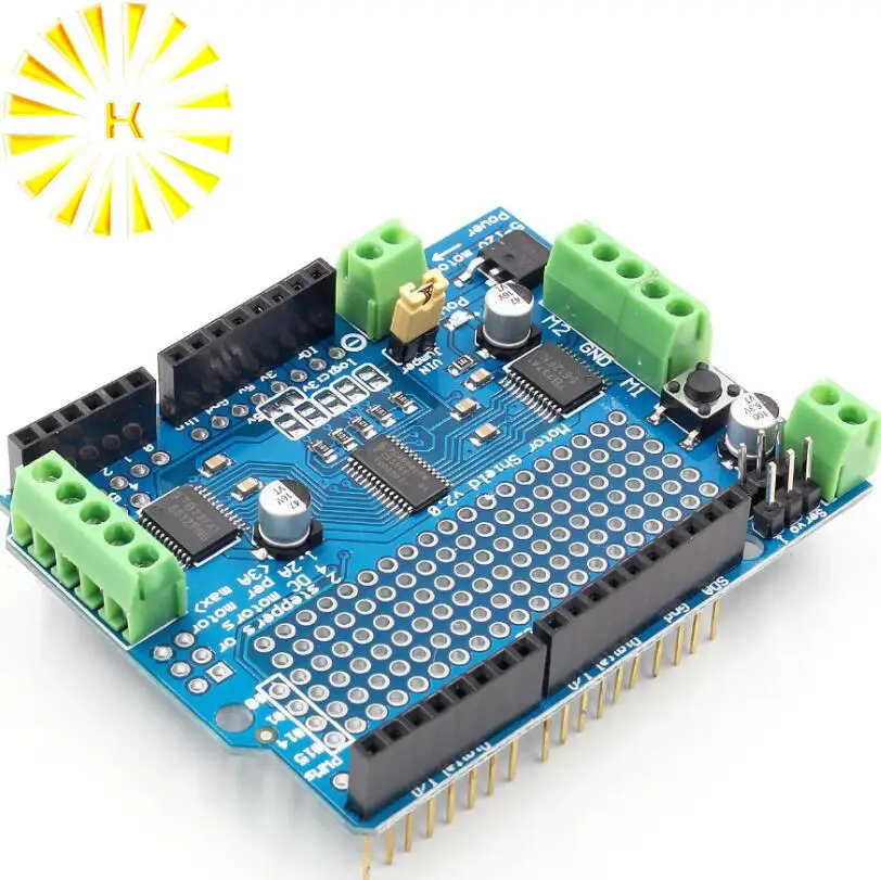 IIC I2C TB6612 Mosfet шаговый двигатель PCA9685 ШИМ Серводвигатель щит V2 для Arduino робота PWM Uno