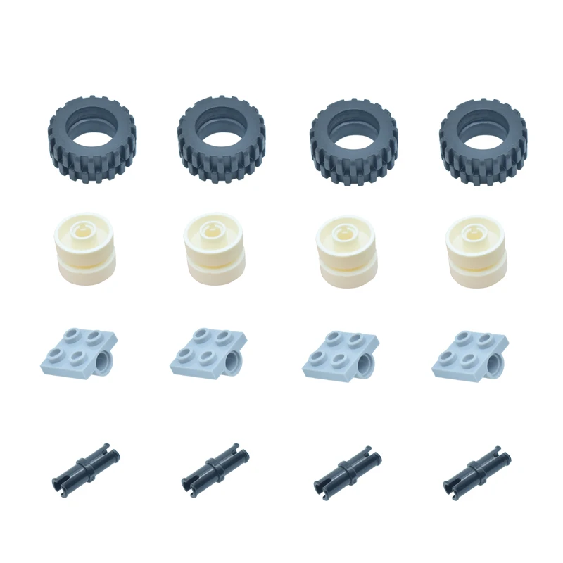 16 шт. Детский конструктор колесные диски|Блочные конструкторы| |