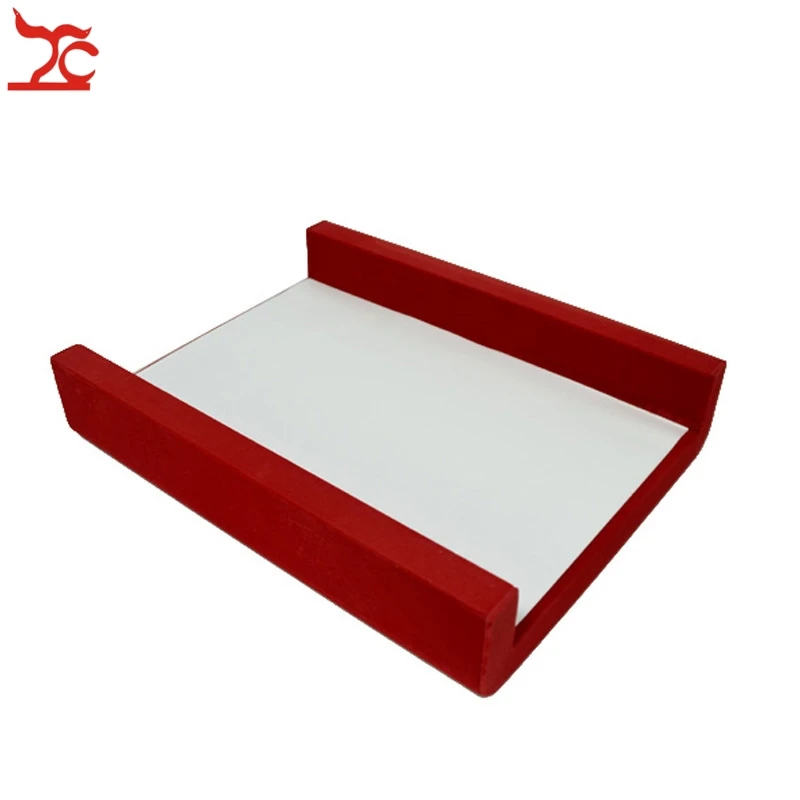 

Red Velvet Bottom Board Set Portable Wooden Jewelry Display Plate 88*30*7.5cm