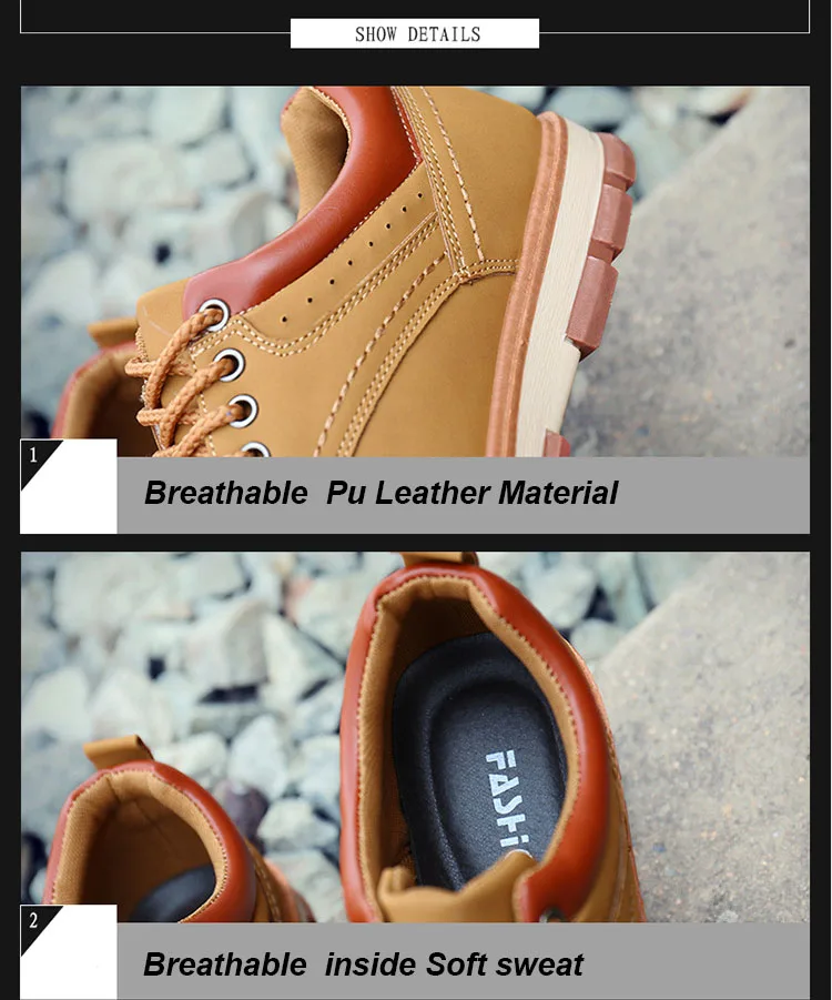 brand new fashion Men's casual leather shoes lace up travel sneaker male oxford Work shoes zapatillas deportivas