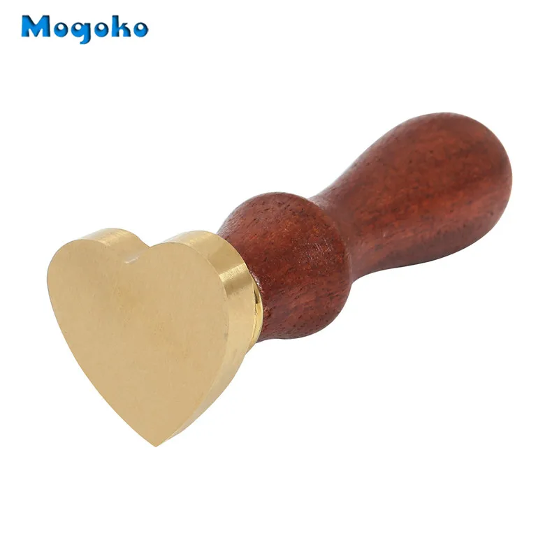 

Mogoko 1pc Vintage Retro Heart Blank Wax Seal Stamp Great for Embellishment of Cards Envelopes Invitations Wine Packages Decor