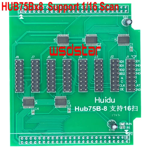 HUIDU HUB75Bx8 8xHUB75B поддержка 1/16 сканирования стандартное разрешение HD A30 светодиодная