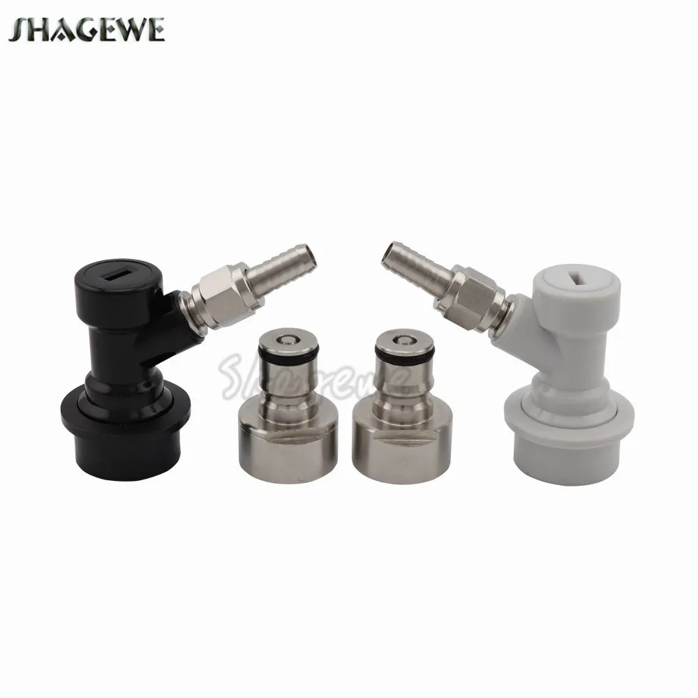 

Stainless Steel Ball Lock Conversion Kit,Cornelius Ball Lock Disconnect Keg Coupler Adapter,Luquid & Gas Posts for Beer Brewing