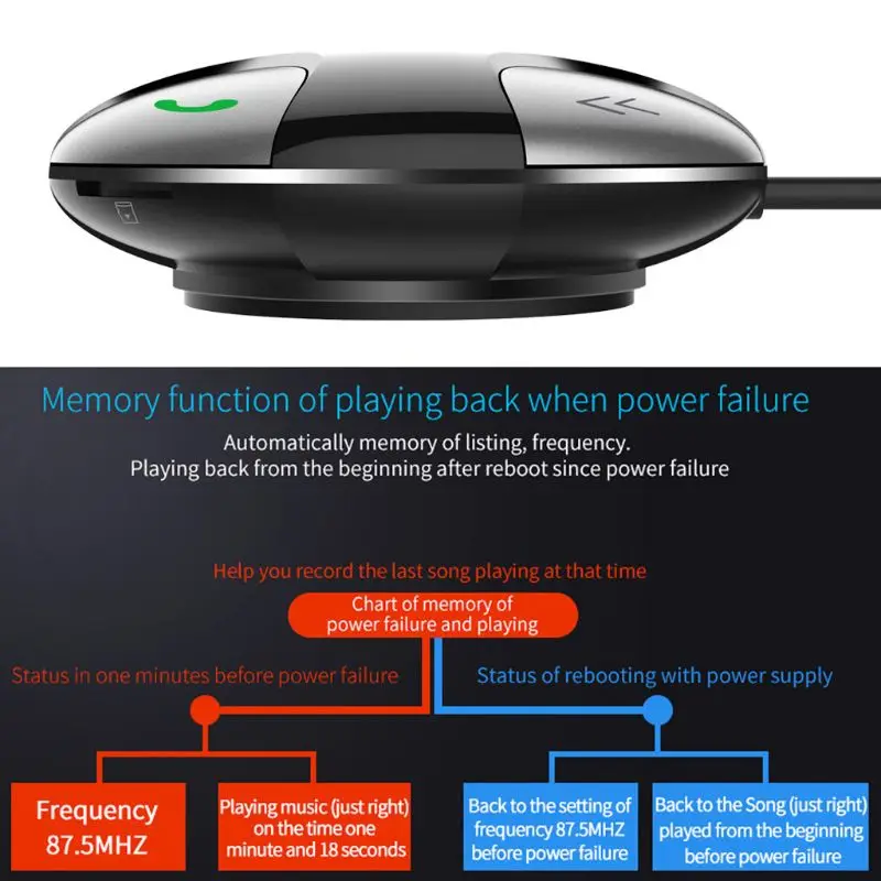 DC 12 V-24 V Bluetooth 4,2 громкой связи Bluetooth гарнитура для Беспроводной автомобильный fm-передатчик Bluetooth Micro SD/TF карты MP3& двойной зарядка через usb комплект