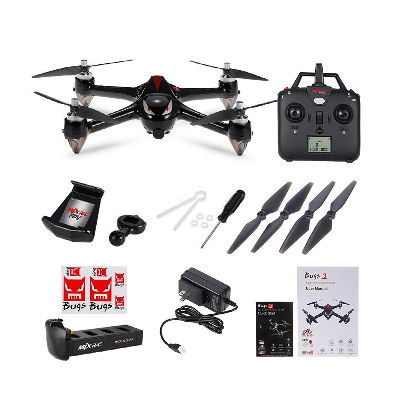 Профессиональный Drone MJX B2W ошибки 2 Wi Fi FPV системы бесщеточный 1080 P HD Камера GPS высота