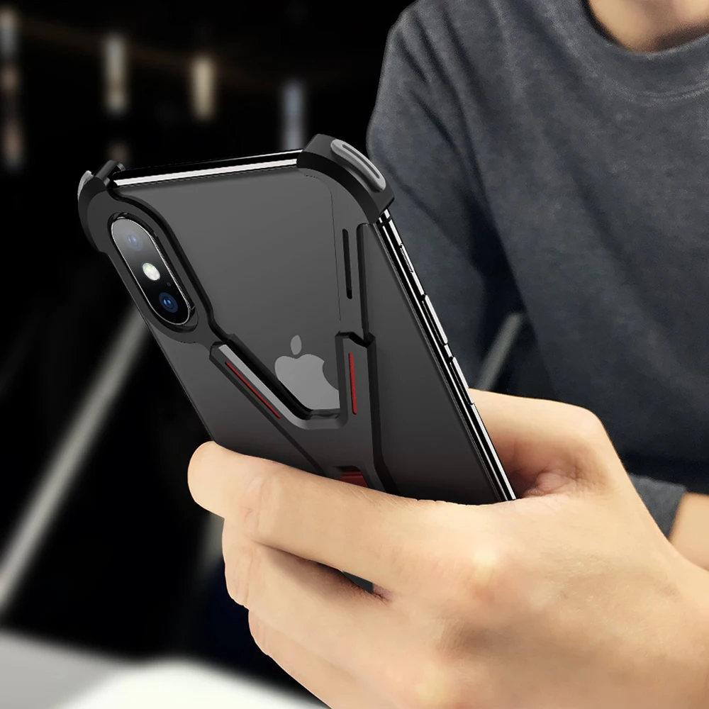 Металлический чехол X формы для iPhone XS Max, чехол, индивидуальная задняя крышка для iPhone X, противоударный чехол-бампер