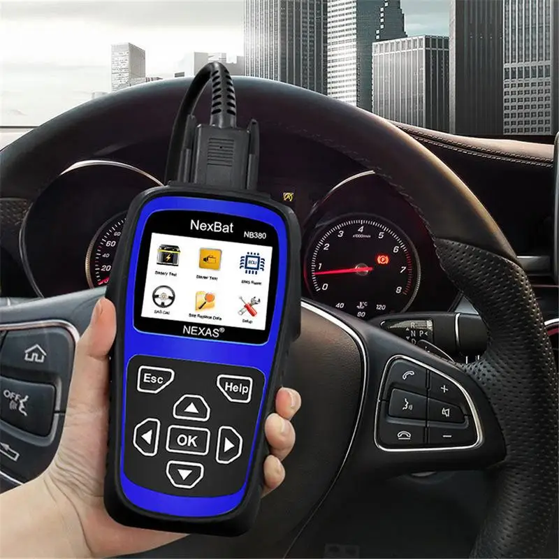 NEXAS NB380 12 В/24 В тестер батареи стартер и система зарядки 100 2000 CCA регистрация