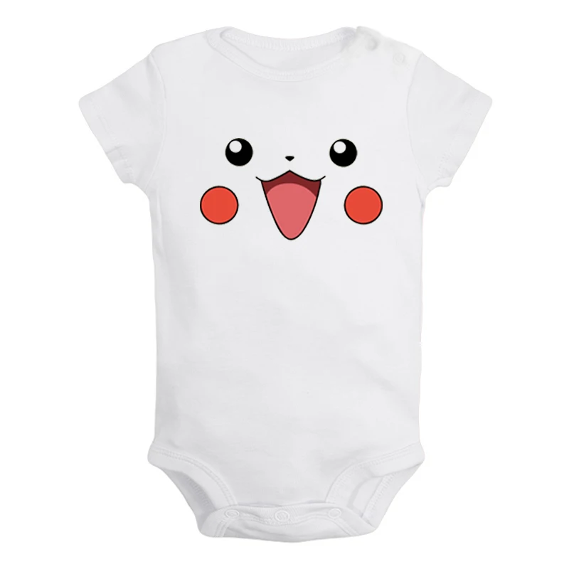 JaBaby081WD Одежда с шапочкой Пикачу и покемонами для новорожденных мальчиков и девочек; Униформа-комбинезон с принтом; боди для младенцев; комплекты одежды из хлопка - Цвет: JaBaby081WD