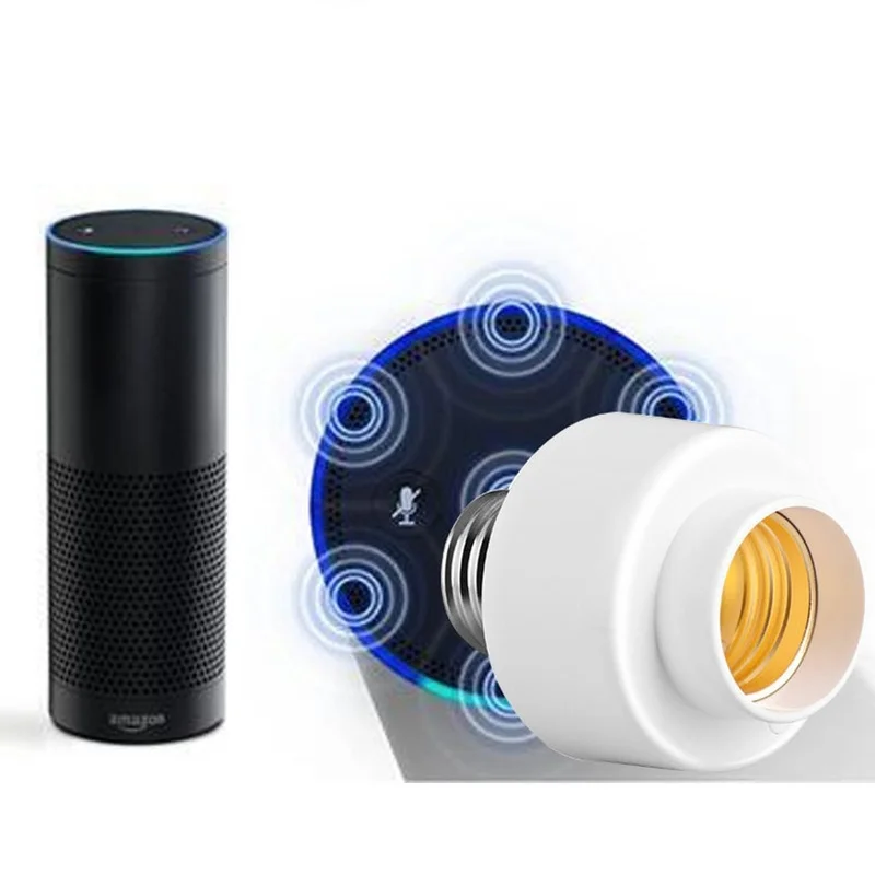 100-240V Multifunction Intelligent Wifi Lamp Holder Samrt Light Bulb Sockets Wall Fittings (White) | Лампы и освещение