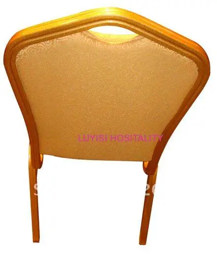 Штабелируемый Банкетный стул с золотой окрашенной алюминиевой рамкой|stackable banquet