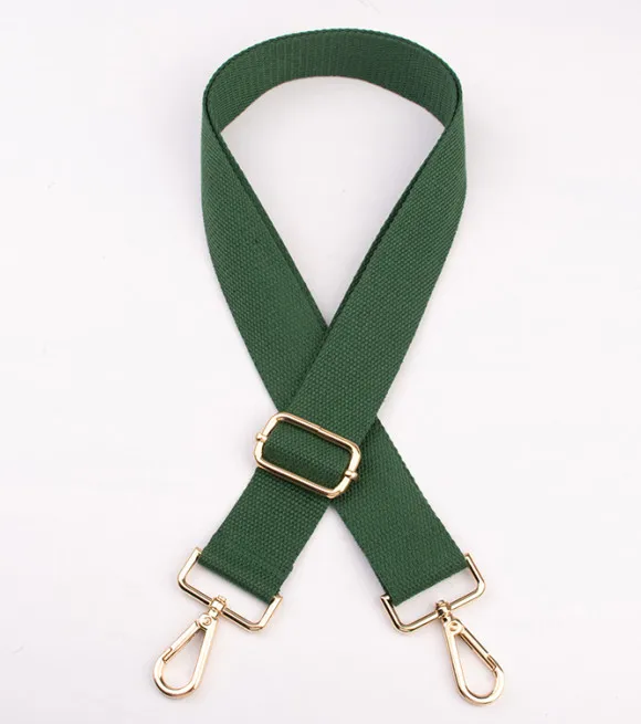 Green 12 Цветов! DIY 140 см регулируемые лямки для сумок 3,8 см широкие Сменные ремни для сумок, ручки для маленьких сумок, кошельков - Цвет: Green