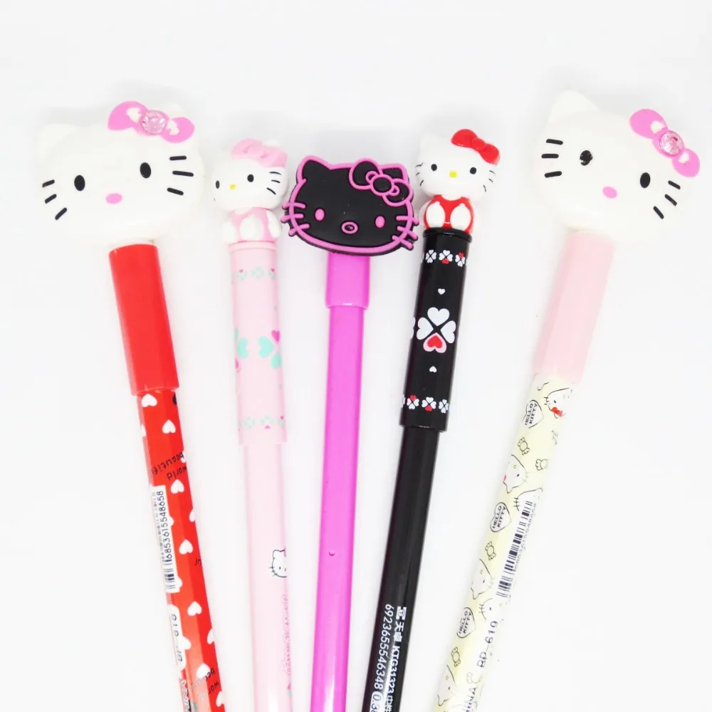 Гелевая ручка Hello Kitty с милым мультяшным рисунком детские домашние канцелярские