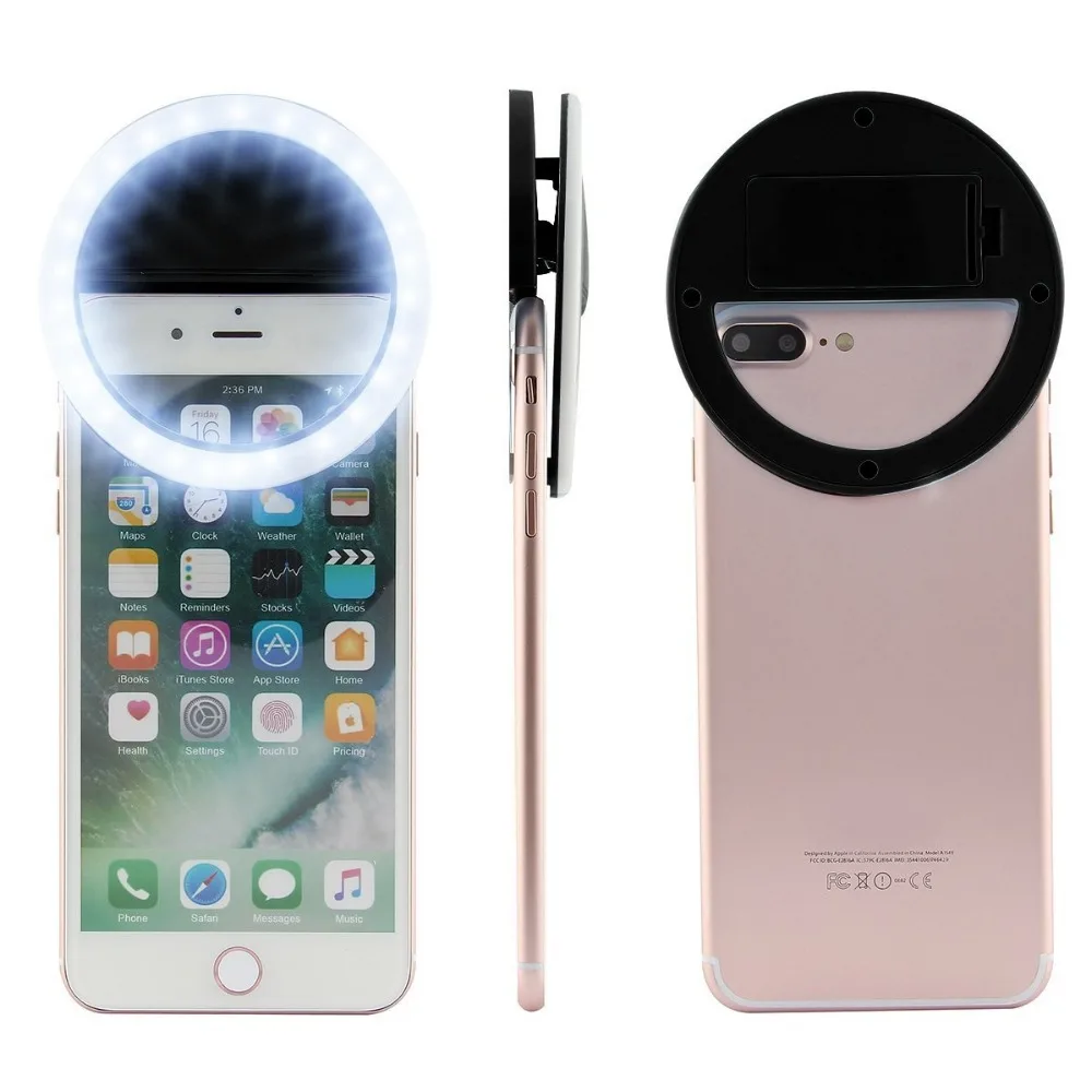 Портативная Кольцевая вспышка для селфи светодиодная лампа с заполняющим светом