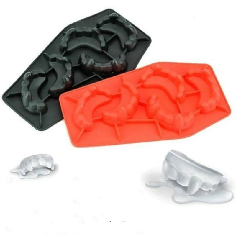 Горячая Распродажа креативная зубная литейная форма для Хэллоуина ледяного