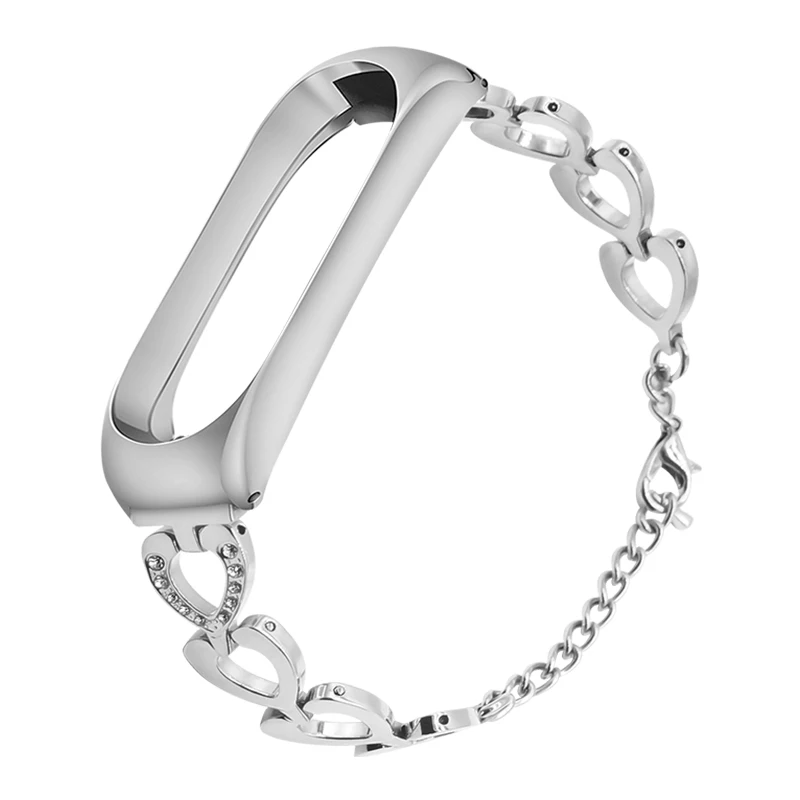 Pulsera Correa mi Band 3 металлический ремешок для Xiao mi band 3 mi 3 фитнес-браслет умные наручные часы спортивные часы аксессуары