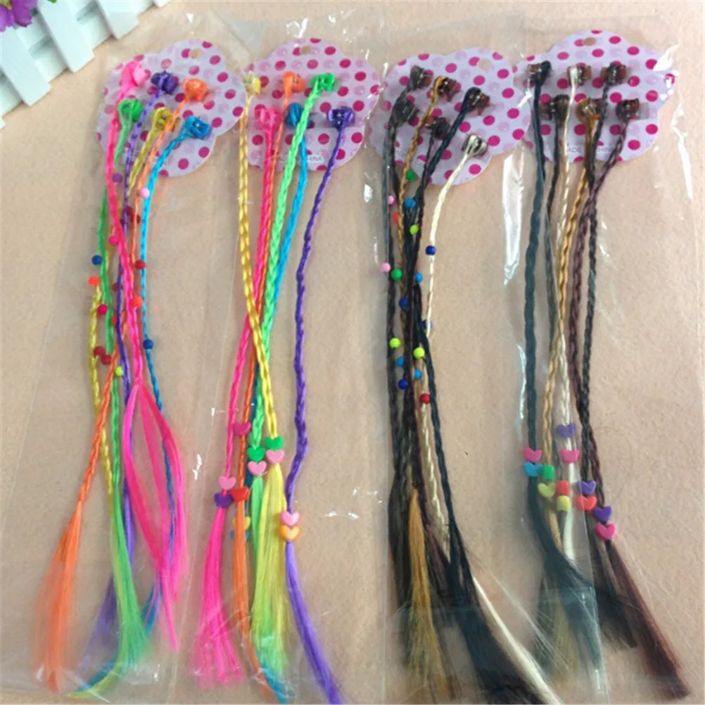 Фото 6 шт. Детские разноцветные резинки для волос с героями мультфильмов диадема