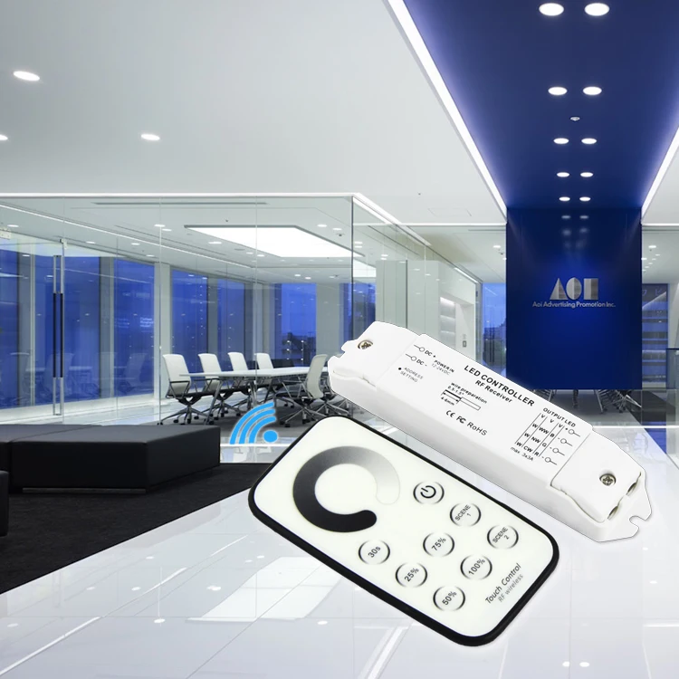 T1 + R3 DC12V 24V одноцветный светодиодный сенсорный диммер мини RF пульт дистанционного
