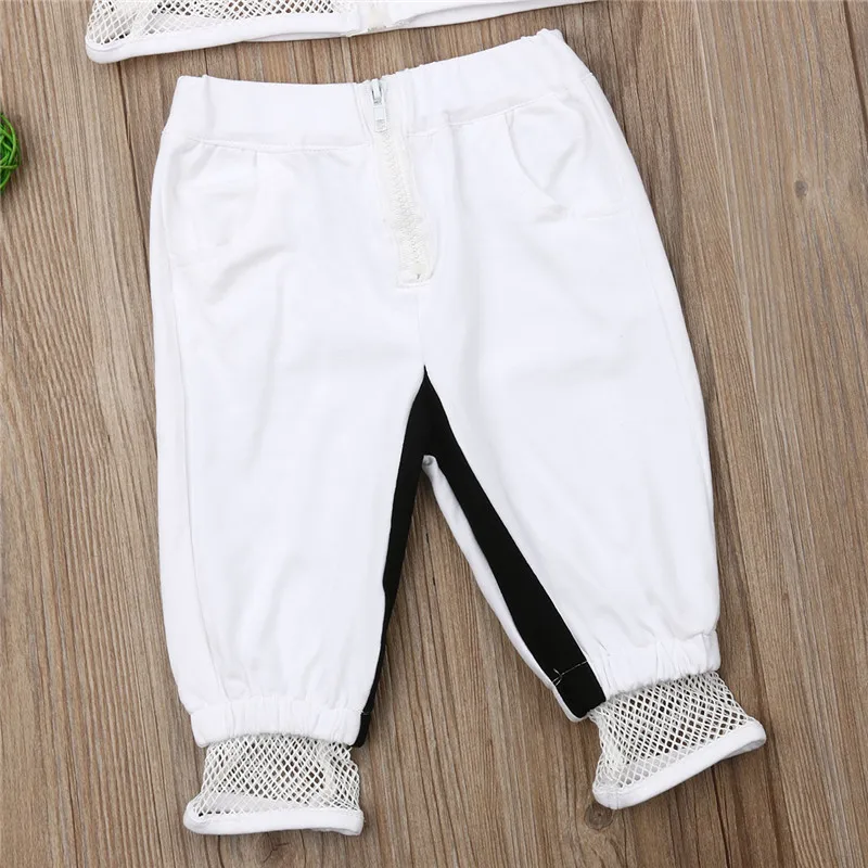 Детские комплекты одежды для девочек одежда бега летние стильные спортивные