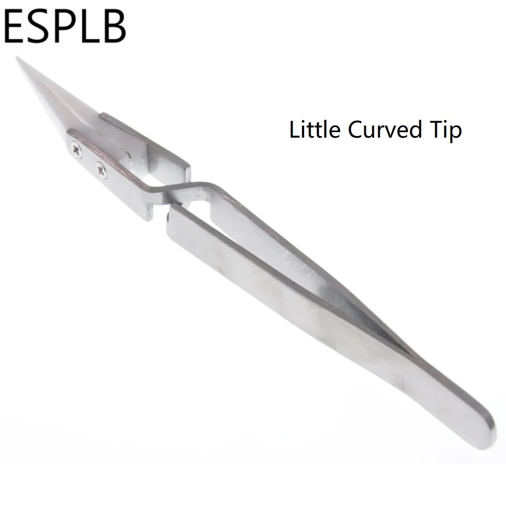 Антистатический пинцет обратной керамики из нержавеющей стали для электронных