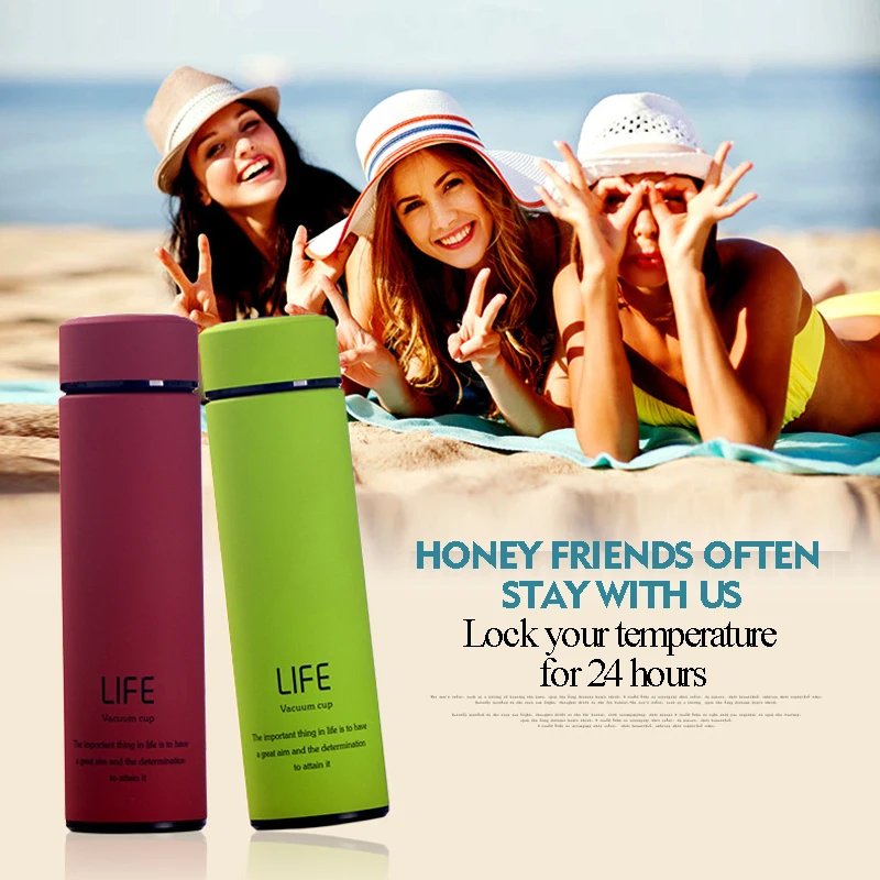 Термосы бутылки воды дорожная Термокружка Изолированная стакан творческий