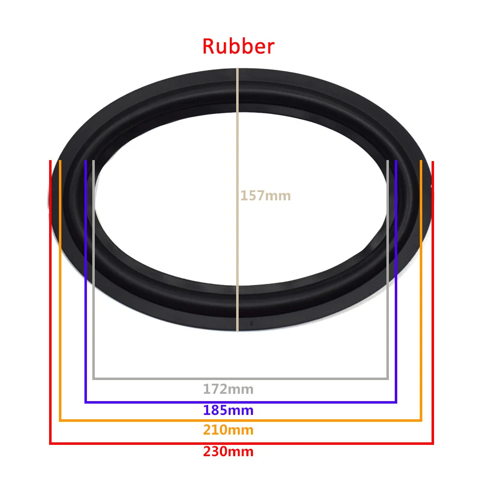 6X9 Rubber 6X9 дюймов динамик объемный край НЧ-динамик ремонт складной край сабвуфера кольцо DIY ремонт аксессуары динамик подвеска - Цвет: 6X9 Rubber