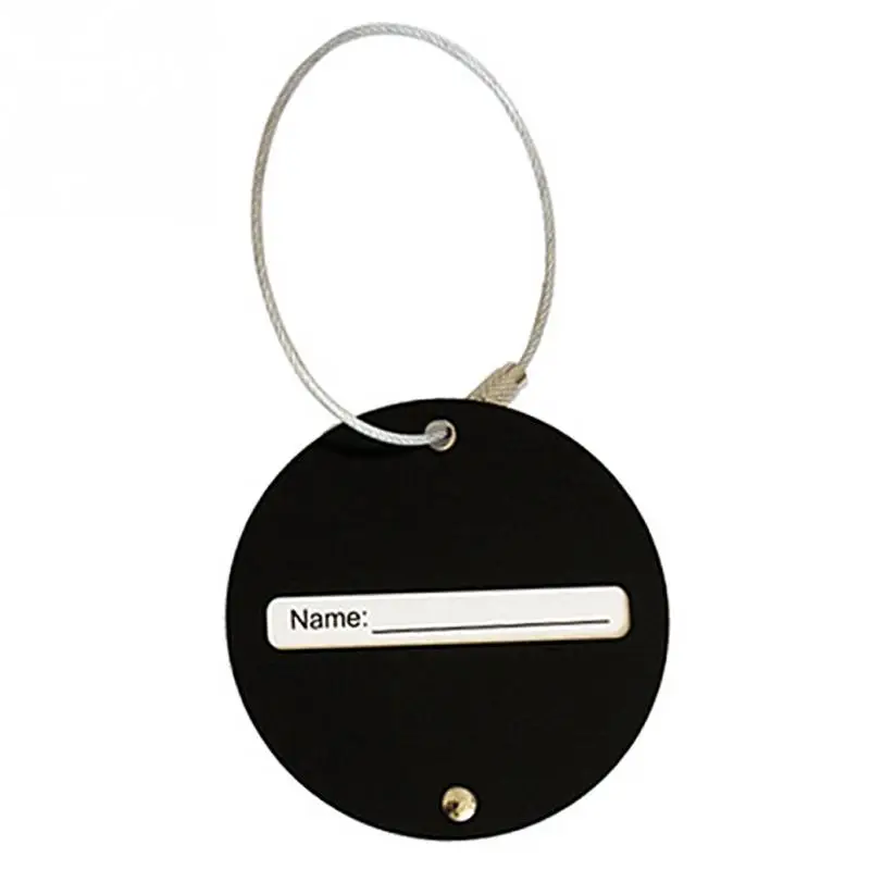 Новинка 1 шт. мужские и женские алюминиевые дорожные бирки для багажа Круглый