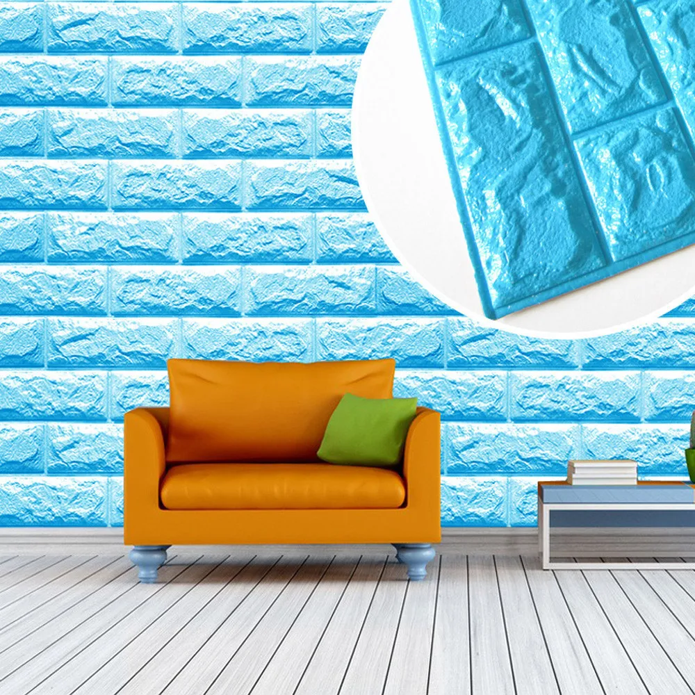 Настенные 3D обои из пенополиэтилена с имитацией кирпича 60 х60 см|wall decor brick|decorative